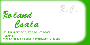 roland csala business card